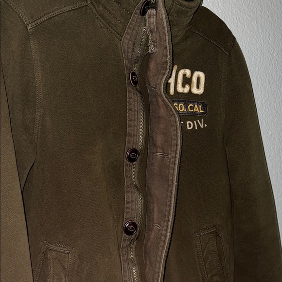 HCO Cabrillo Faux Fur Hoodie Jacket Mens Heavy Fall Winter Coat Y2K Medium - Picture 5 of 11